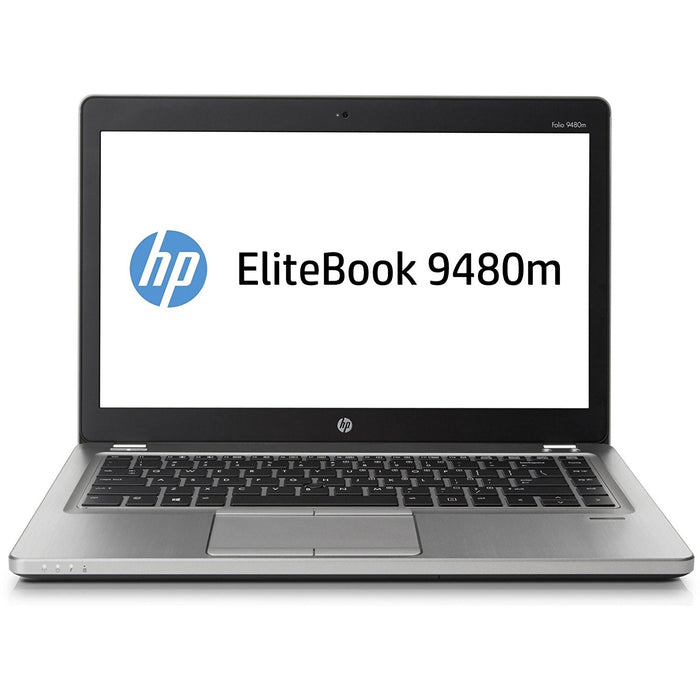 HP EliteBook Folio 9480M 14.0" Wide Laptop - Grade A - 4th Gen Intel Core i5-4210U 1.70 GHz (up to 2.70ghz), 8 GB Memory, 128GB SSD, Intel HD Graphics 4400, WebCam, Windows 10 Pro 64-Bit - Coretek Computers