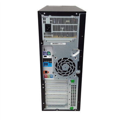 HP Z420 Workstation - Xeon E5-1607 3.00GHz Quad, 16GB RAM, Firepro W2100 2GB, Windows 10 Pro, Keyboard & Mouse - Coretek Computers