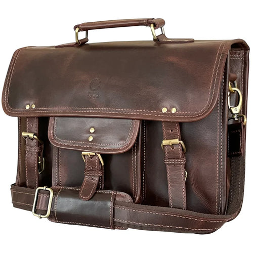 leather messenger bag for men