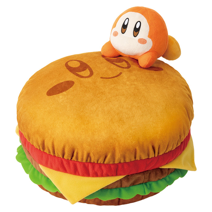 Ichiban Kuji- Kirby's Burger Waddle Dee Cushion Plush 2021