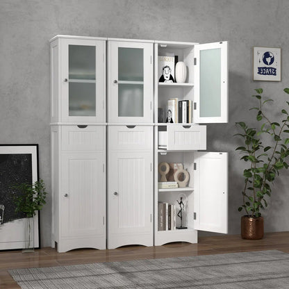 Jaime Freestanding Bathroom Linen Cabinet Canva Home