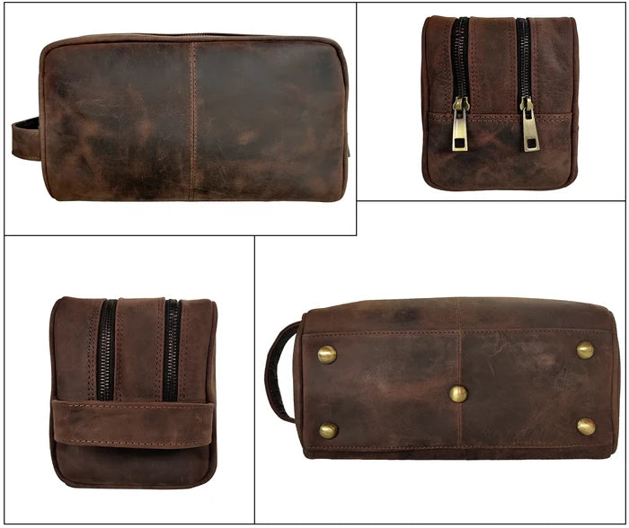 Leather Toiletry Bag