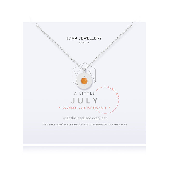 Joma A Little Birthstone Necklace - July Sunstone