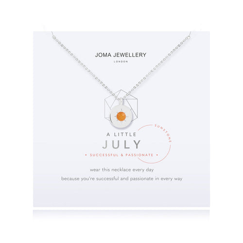 Joma A Little Birthstone Necklace - July Sunstone