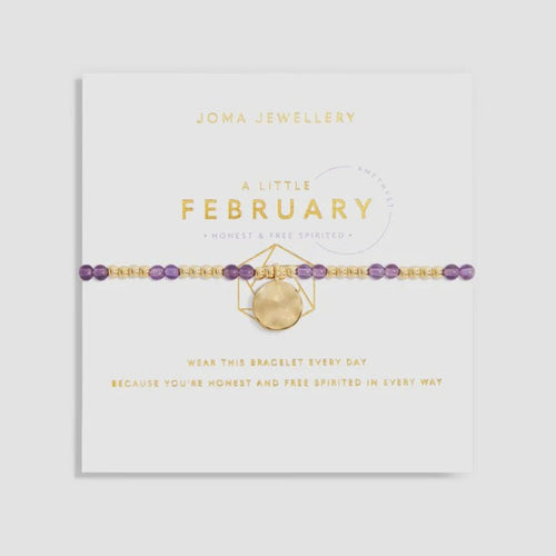 Joma A Little Bracelet - February Amethyst