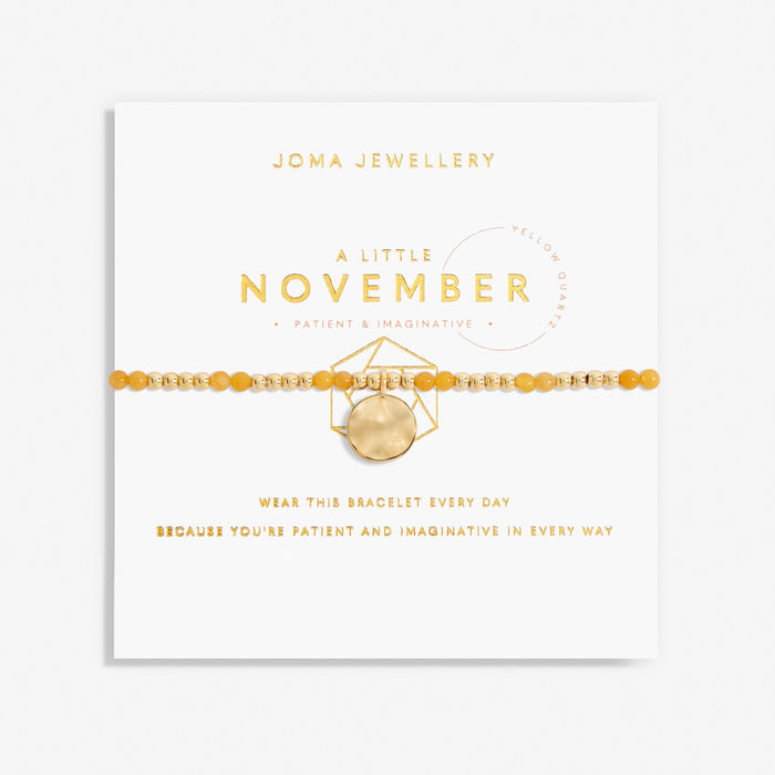 Joma A Little Bracelet - November Yellow Quartz