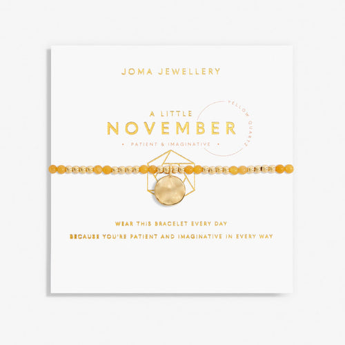 Joma A Little Bracelet - November Yellow Quartz