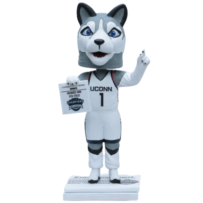 Jonathan the Husky Connecticut Huskies Mascot 2023 NCAA Men's Basketball National Champions Bobbleheads