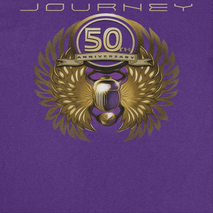 Journey 50th Anniversary Golden Wings Purple T-Shirt