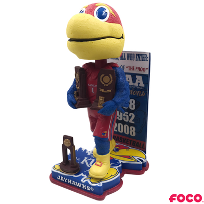 Kansas Jayhawks NCAA College Basketball National Champions Bobblehead