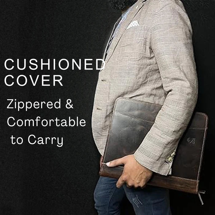 Kingsman Business Leather Portfolio (Dark Brown)