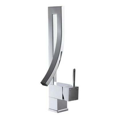 KubeBath Aqua Elegance Single Lever Wide Spread Faucet in Chrome (AFB001) main image.