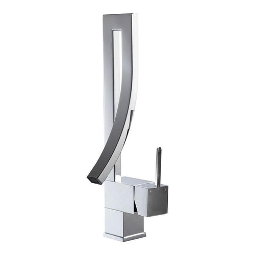 KubeBath Aqua Elegance Single Lever Wide Spread Faucet in Chrome (AFB001) main image.