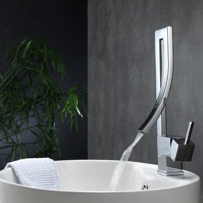 KubeBath Aqua Elegance Single Lever Wide Spread Faucet in Chrome