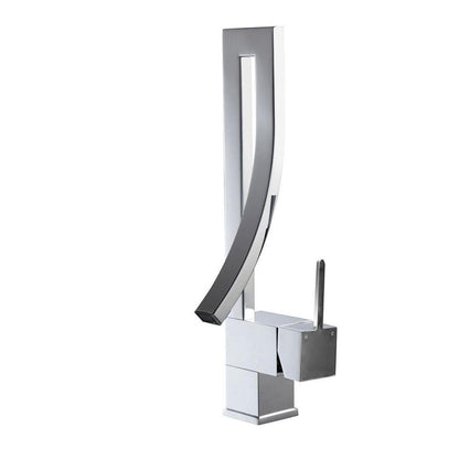 KubeBath Aqua Elegance Single Lever Wide Spread Faucet in Chrome