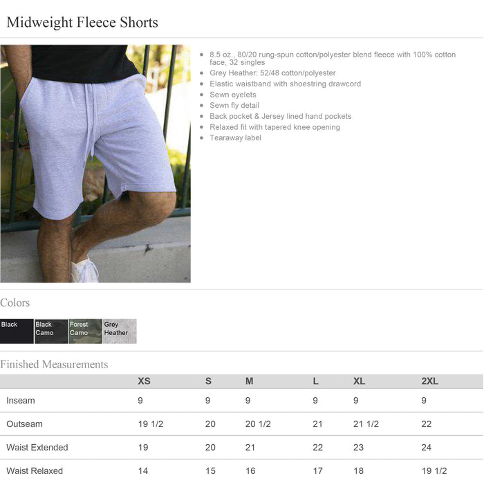Lambda Chi Alpha Midweight Fleece Shorts