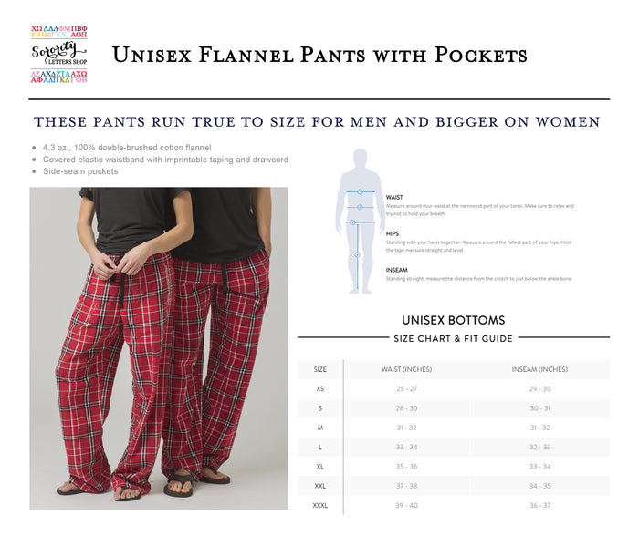 Lambda Phi Epsilon Flannel Pants