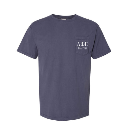 Lambda Phi Epsilon Short Sleeve Pocket Tee