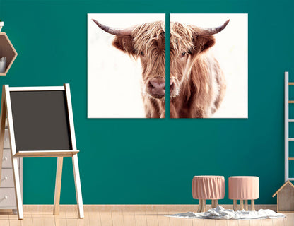 Large Cow Canvas Print #7580