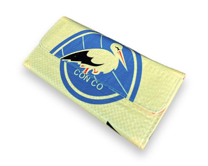 Large Upcycled Tri-Fold Wallet, Sustainable, Saves Landfill Space!