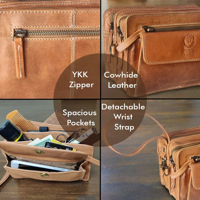 Leather Mens Clutch