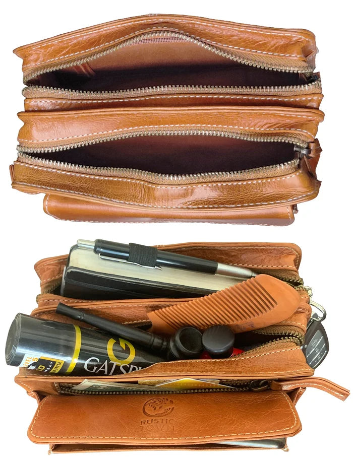 Leather Mens Clutch