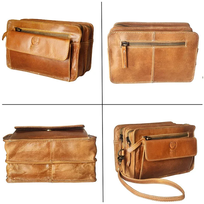 Leather Mens Clutch