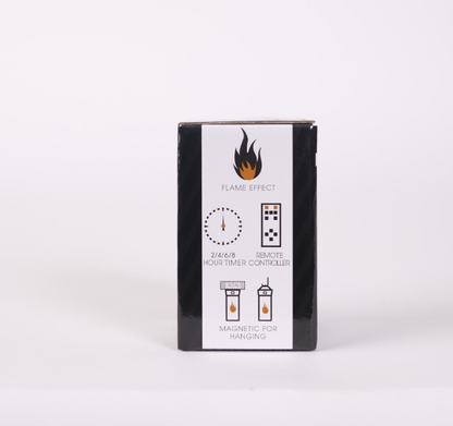 LED Flame Candle 2.5"H (white)