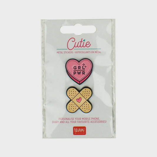 Legami Cutie Metal Stickers - Girl Power