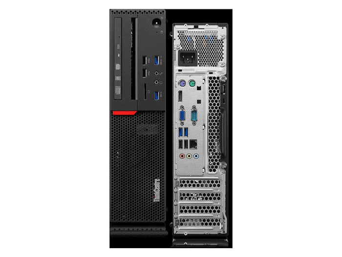 Lenovo ThinkCentre M700 SFF - 3.70GHz Core i3-6100 8GB DDR4 240GB SSD DVDRW Win 10 PRO Keyboard/Mouse - Grade A - Coretek Computers