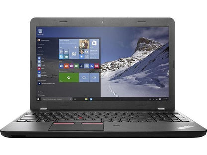 Lenovo ThinkPad E560 15.6" HD Laptop - Intel Core I5-6200U (upto 2.80 GHz), 16GB RAM, 256GB SSD, WebCam, DVDRW, Windows 10 Pro 64 bit