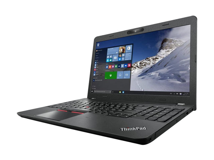 Lenovo ThinkPad E560 15.6" HD Laptop - Intel Core I5-6200U (upto 2.80 GHz), 16GB RAM, 256GB SSD, WebCam, DVDRW, Windows 10 Pro 64 bit