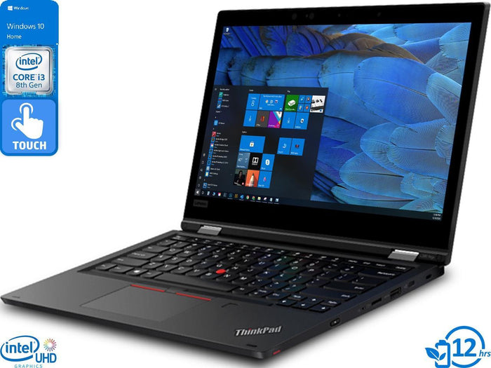Lenovo ThinkPad L390 Yoga 2-in-1 Laptop 13.3" IPS FHD Touch Intel Core i3-8145U 8GB RAM 128GB SSD Win 11 Pro - Coretek Computers