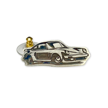 Lesunja Pin Silver Porsche Engraving