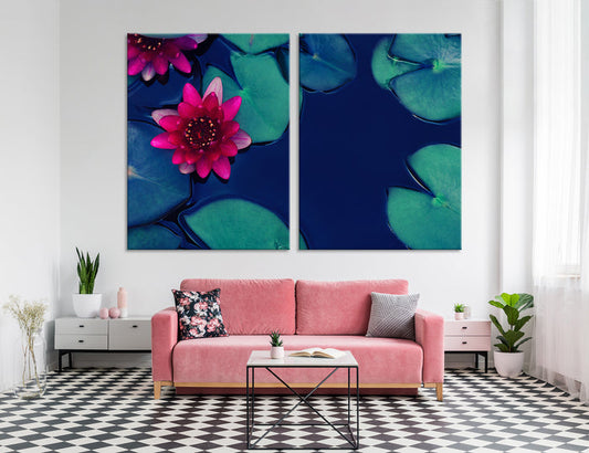 Lilies on the Lake Canvas Print #7525