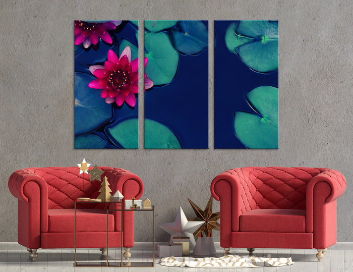 Lilies on the Lake Canvas Print #7525