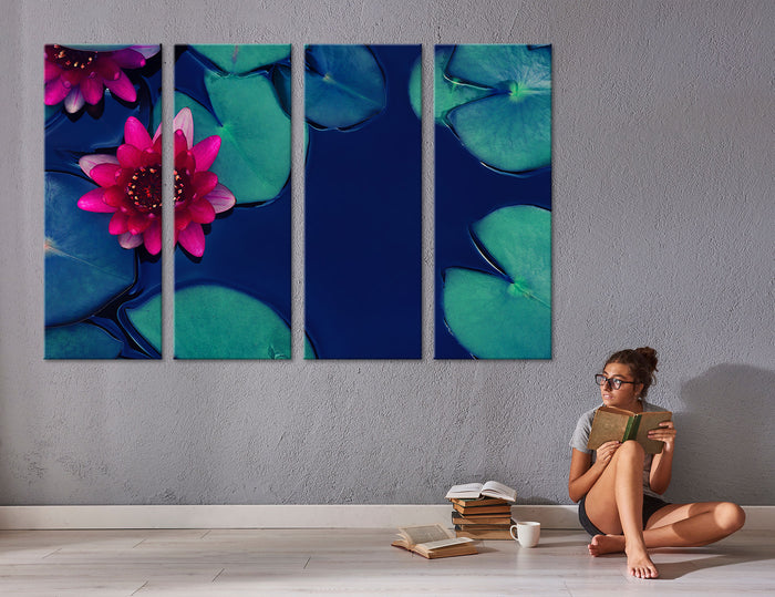 Lilies on the Lake Canvas Print #7525