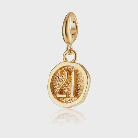 Lily Charmed Gold 21st Charm