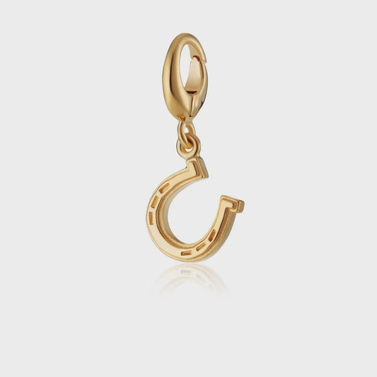 Lily Charmed Gold Lucky Horseshoe Charm