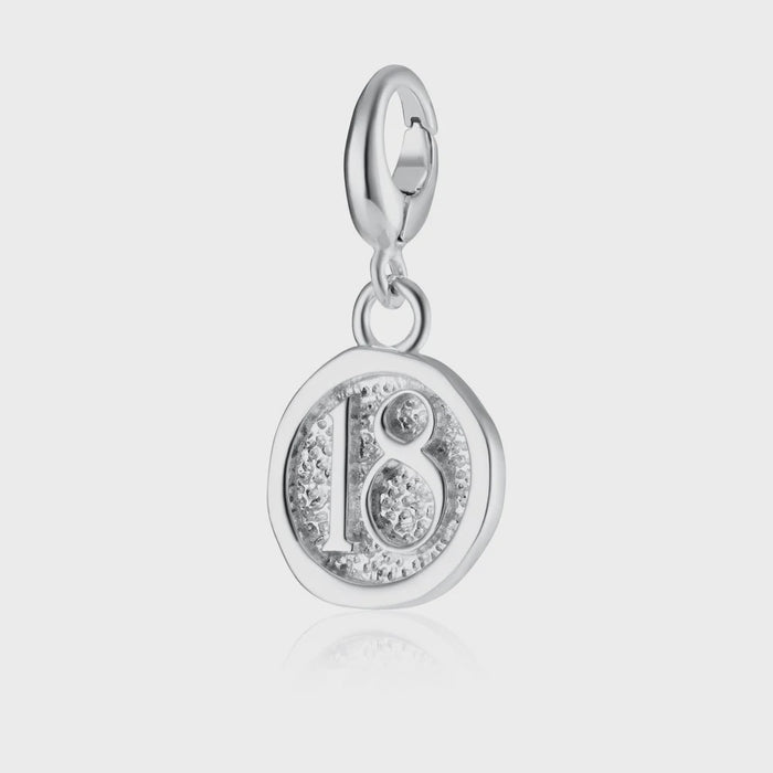 Lily Charmed Silver 18th Birthday Charm