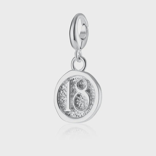 Lily Charmed Silver 18th Birthday Charm