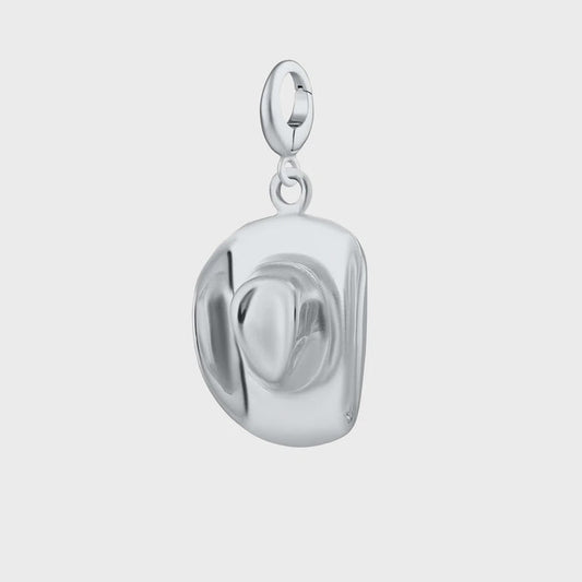 Lily Charmed Silver Cowboy Hat Charm