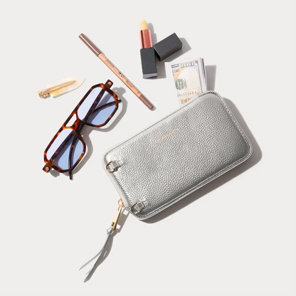 Lily Pouch Set - Metallic Silver/Chrome Gold