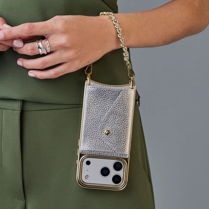 Lily Pouch Set - Metallic Silver/Chrome Gold