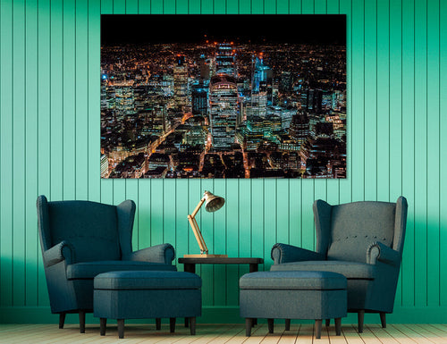 London At Night Canvas Print #9103