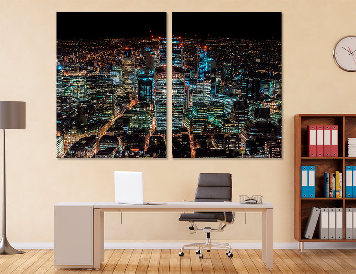 London At Night Canvas Print #9103