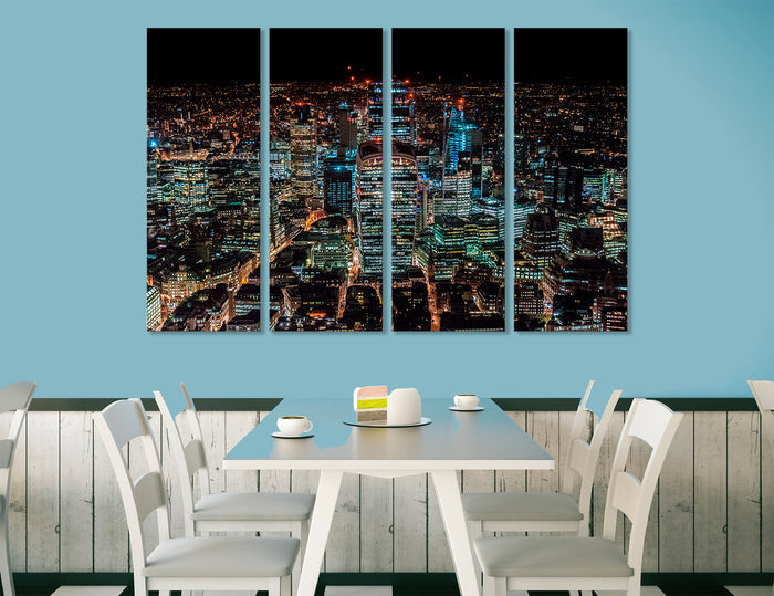 London At Night Canvas Print #9103