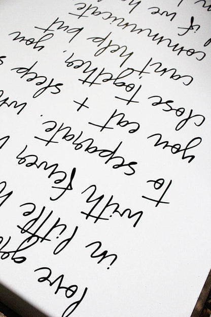 Love Grows Best in Little Houses Sign - Script