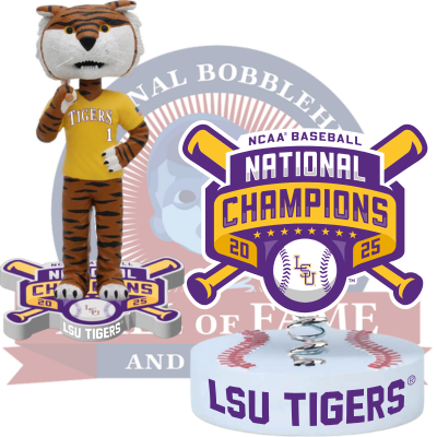 LSU Tigers 2025 Men's College World Series National Champions Bobbleheads