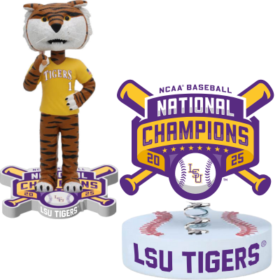 LSU Tigers 2025 Men's College World Series National Champions Bobbleheads